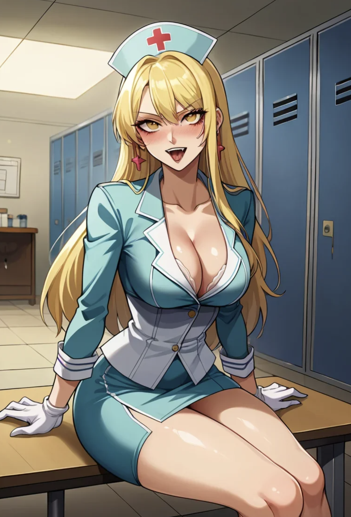 Clara, selbstbewusste Anime-Krankenschwester